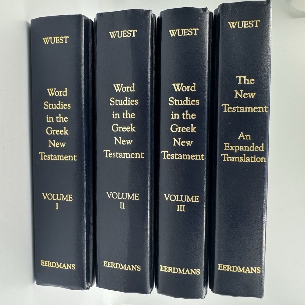 Eerdmans Word Studies Greek New Testament Books OS Navy Wuest Expanded Set